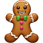 gingerbread man sticker