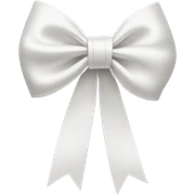 White Bow sticker