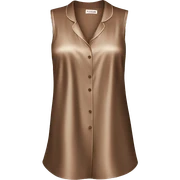 Brown silk sleepwear sticker
