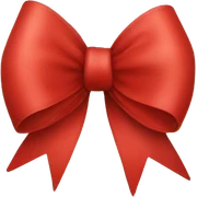 Red Christmas bow sticker