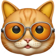 Cat with sunglasses sticker