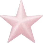 pale pink star sparkle sticker