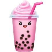 pink bubble tea  sticker