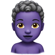 Purple baby sticker