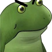 angry frog  sticker