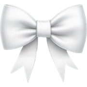 white bow sticker