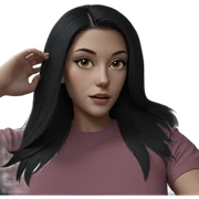realistic portrait of girl sticker