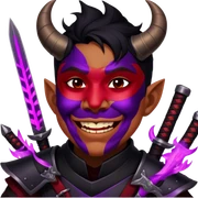 Demon-Horned Warrior sticker