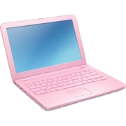Light pink laptop sticker