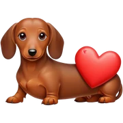valentine dachshund sticker