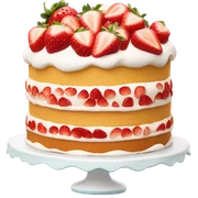 Strawberry shortcake cake  sticker