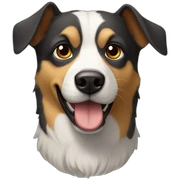 Chien sur chien sticker