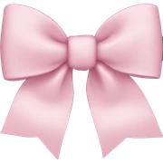 Light pink bow sticker