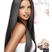 realistic portrait of girl sticker