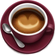 hot burgundy cup of coffee sticker
