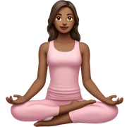 brunette yoga girl light pink clothes n sticker