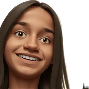 smiling boy with long hair sticker