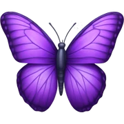 purple butterfly  sticker