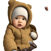 girl in hat looking forward sticker