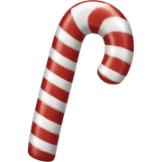 Candy cane sticker