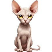 Cat sphynx sticker