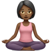 Girl who practice méditation sticker