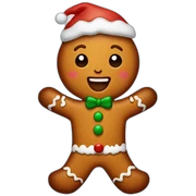 ginger bread christmas sticker