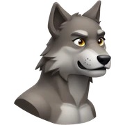 MUSCULAR  WOLF  sticker