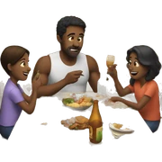 Family dinner sticker