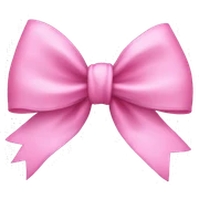 Pink bow sticker