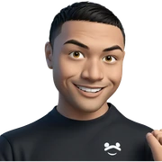 smiling boy in black shirt sticker