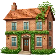 vintage house  sticker