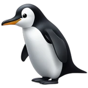 Pingüino saludando sticker