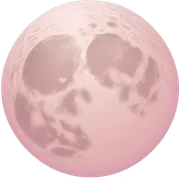 pastel pink moon sticker