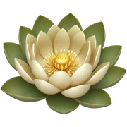  khaki lotus sticker