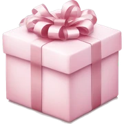 Light pink Christmas gifts under a white Christmas tree  sticker