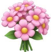 pink flower bouquet  sticker