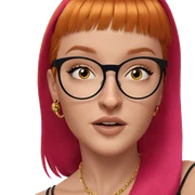 portrait of girl with jewelry sticker
