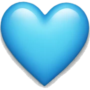 Blue heart sticker