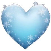 winter heart sticker