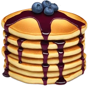 Blueberry pancakes  sticker