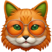 Cat with sunglasses sticker