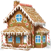 gingerbread house sticker