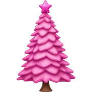 Pink Christmas tree  sticker