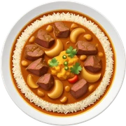 Plate of curry rice with beef  sticker
