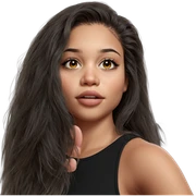 realistic portrait of a girl sticker