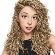 realistic portrait of girl sticker