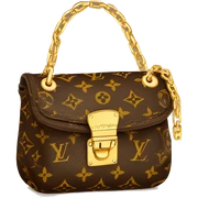Louis Vuitton shoulder bag with chain attached sticker