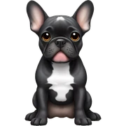 The cuties brindle french bulldog sticker