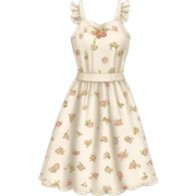 Cottagecore dress sticker